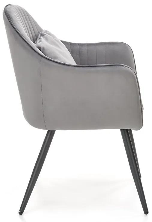 Halmar Jedálenská stolička K464, sivá