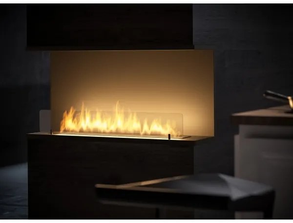 InFire - Vstavaný BIO krb 100x50 cm 3kW čierna