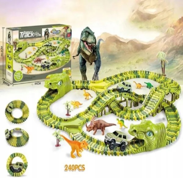 Dinosauria mega autodráha 240 dielikov