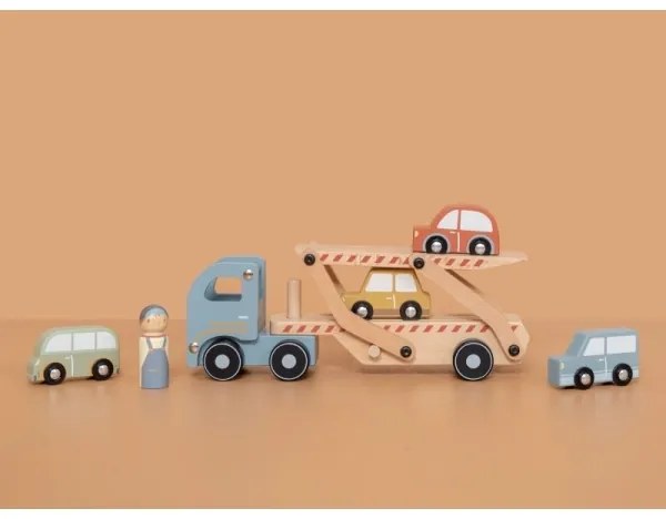 Little Dutch - Drevené nákladné auto s autíčkami