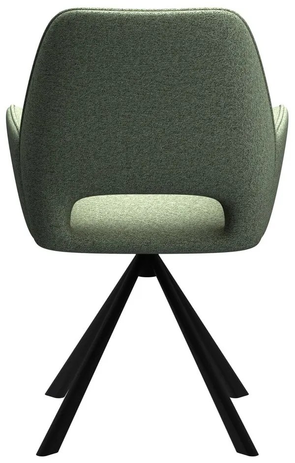 Tmavozelená jedálenská stolička s podrúčkami Graham – Actona