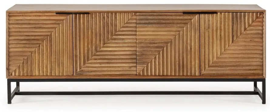 TV stolík z mangového dreva v prírodnej farbe 160x58x40 cm Nereida – MOME