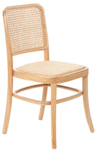 Jedálenská stolička LEGNO drevená s ratanom 871370