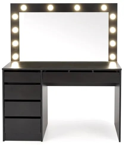 Toaletný stolík AMORIO čierny