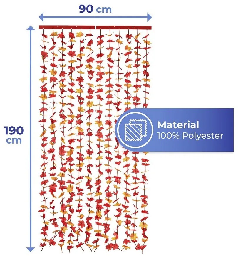 Červený záves do dverí 90x190 cm Indian Summer – Maximex