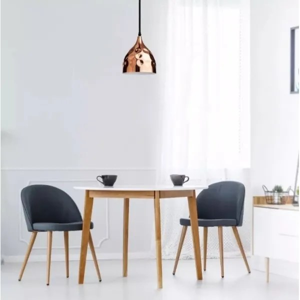 Luster na lanku 1xE27/60W/230V rosegold