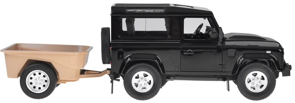 Auto na diaľkové ovládanie Rastar Land Rover Defender 1:14 so svetlami RC0712 Farba: čierna