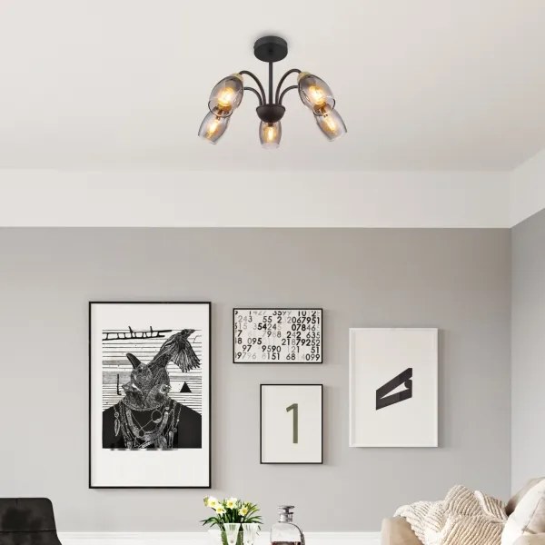 Globo 60297-5D - Luster na tyči GERLY 5xE14/25W/230V