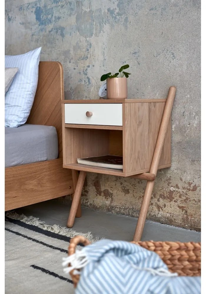 Dvojlôžková posteľ Woodman Farsta Herringbone, 140 × 200 cm