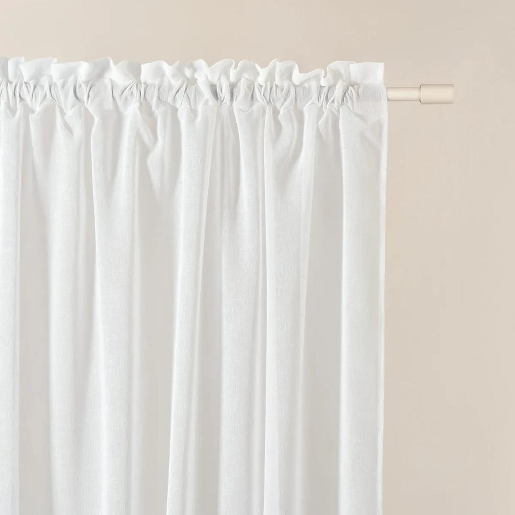 Room99 Záclona na páske Sensia Jednofarebná Farba: Biela, Veľkosť: 140 x 250 cm
