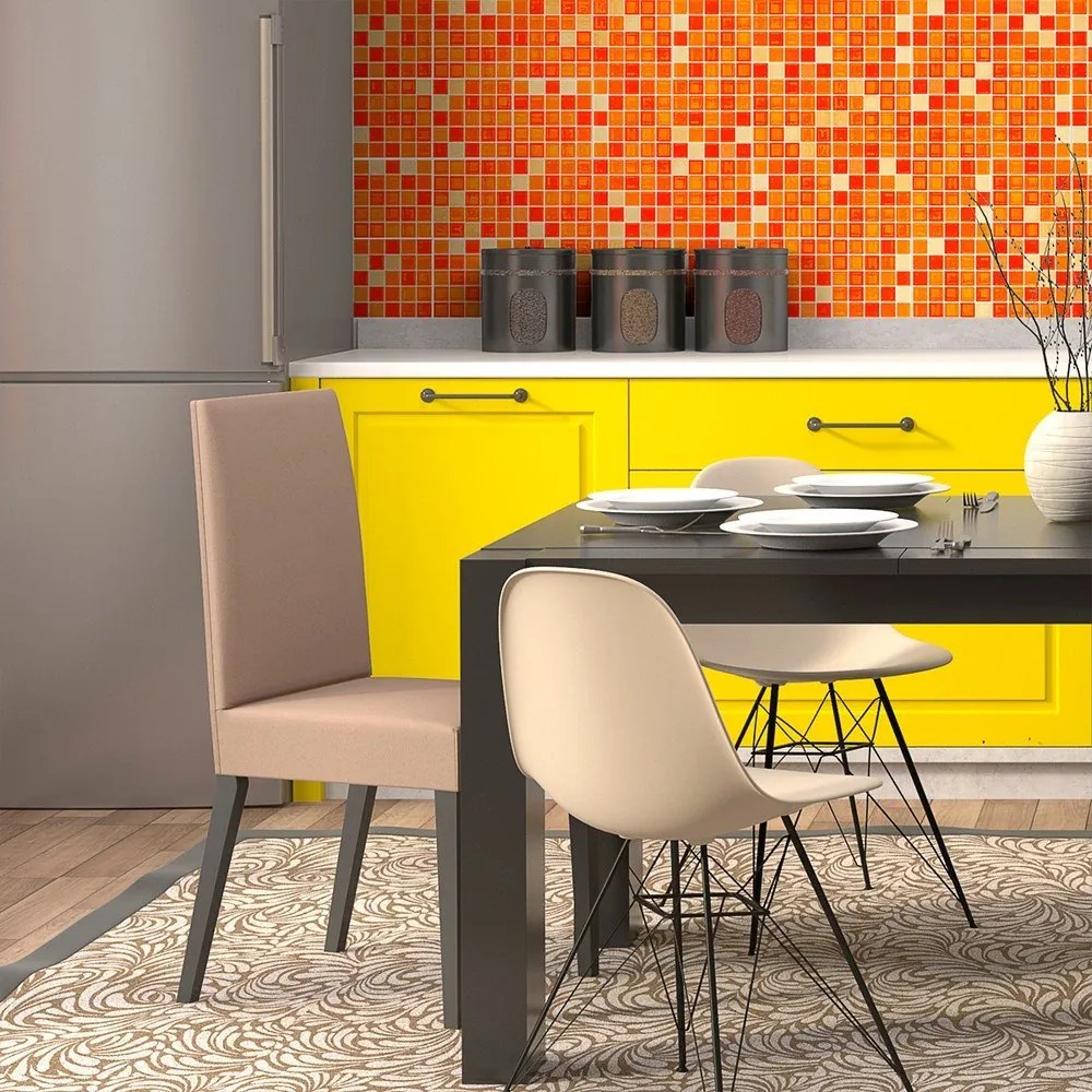 Súprava 9 dekoratívnych samolepiek na stenu Ambiance Mosaics, 10 × 10 cm