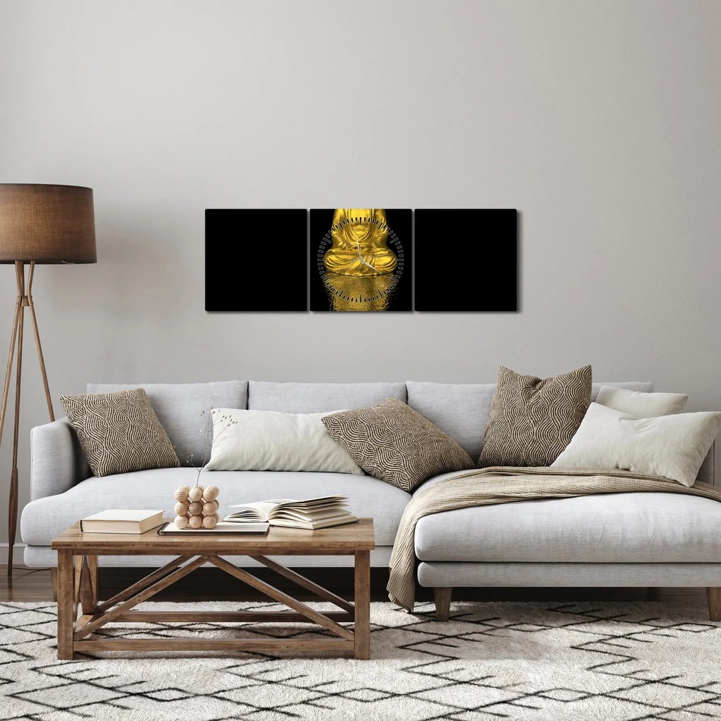 Obraz - Pokoj v duši (s hodinami) (90x30 cm)