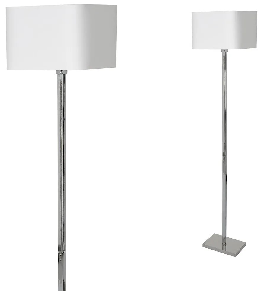 EUlight Stojacia lampa Napoli, 1x biele textilné tienidlo, ch