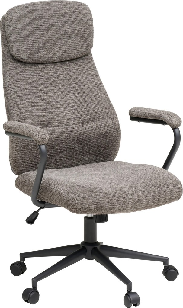 XXXLutz OTOČNÁ STOLIČKA, tkaná textília, čierna, taupe MID.YOU - Online Only kancelárie - 002381043202
