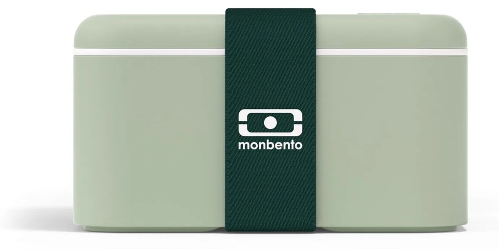 monbento Desiatový box Monbento Square Green Bicolor 1,7 l