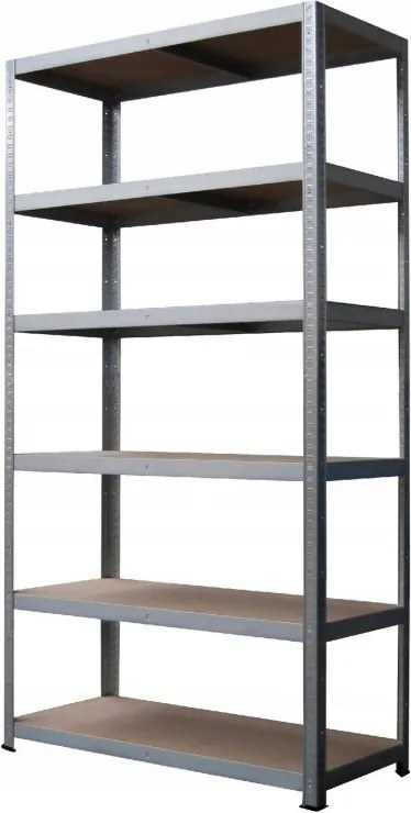 Regál 240x120x60 cm kovový zinkovaný 6-policový, nosnosť 900 kg