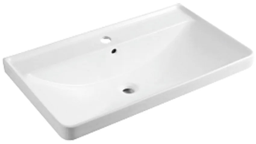 Mereo Mereo, Siena, kúpeľňová skrinka s keramickým umývadlom 81 cm, MER-CN411