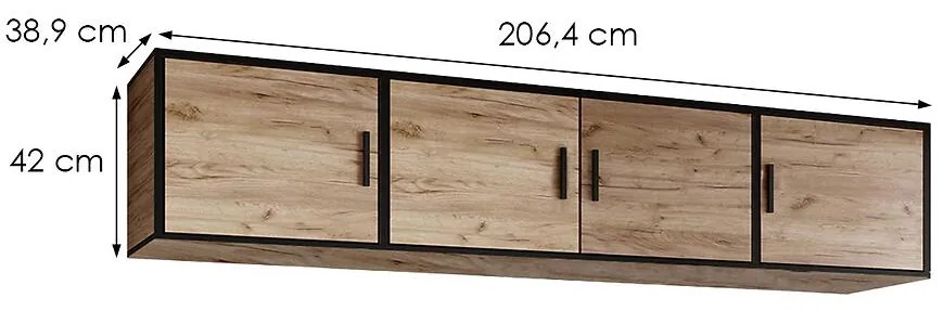 Nadstavec Roj 4d Zlatý Craft dub