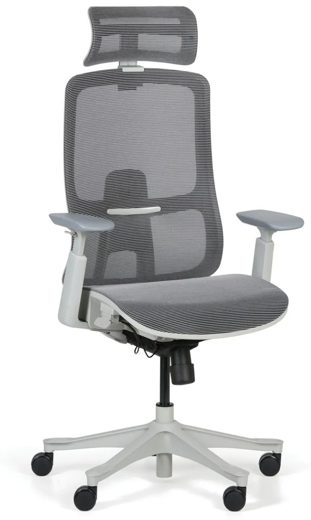 Kancelárska stolička SIA, sivá