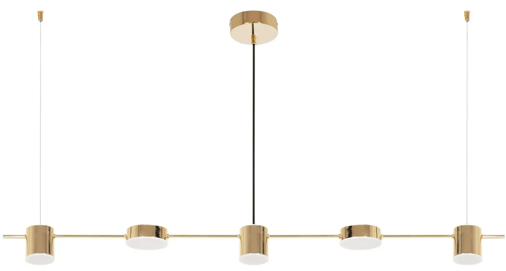 Toolight - LED závesné svietidlo APP929-5CP, zlatá, OSW-07008