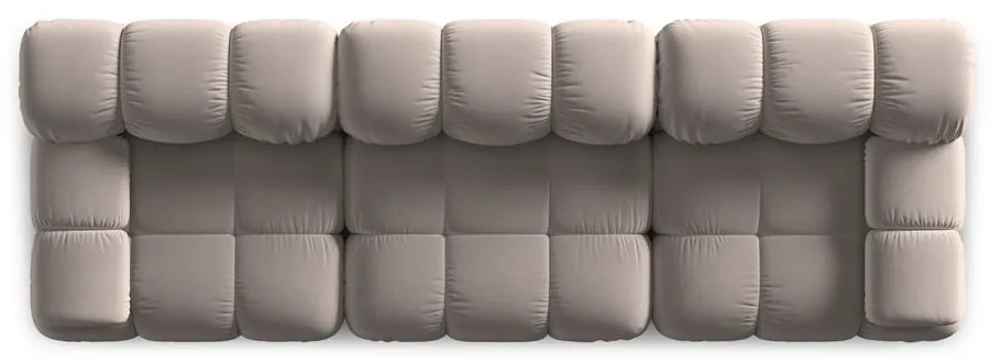 Svetlohnedá zamatová pohovka 282 cm Bellis – Micadoni