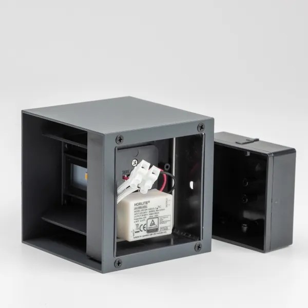 Brilagi - LED Vonkajšie nástenné svietidlo CUBE LED/6W/230V antracit IP54