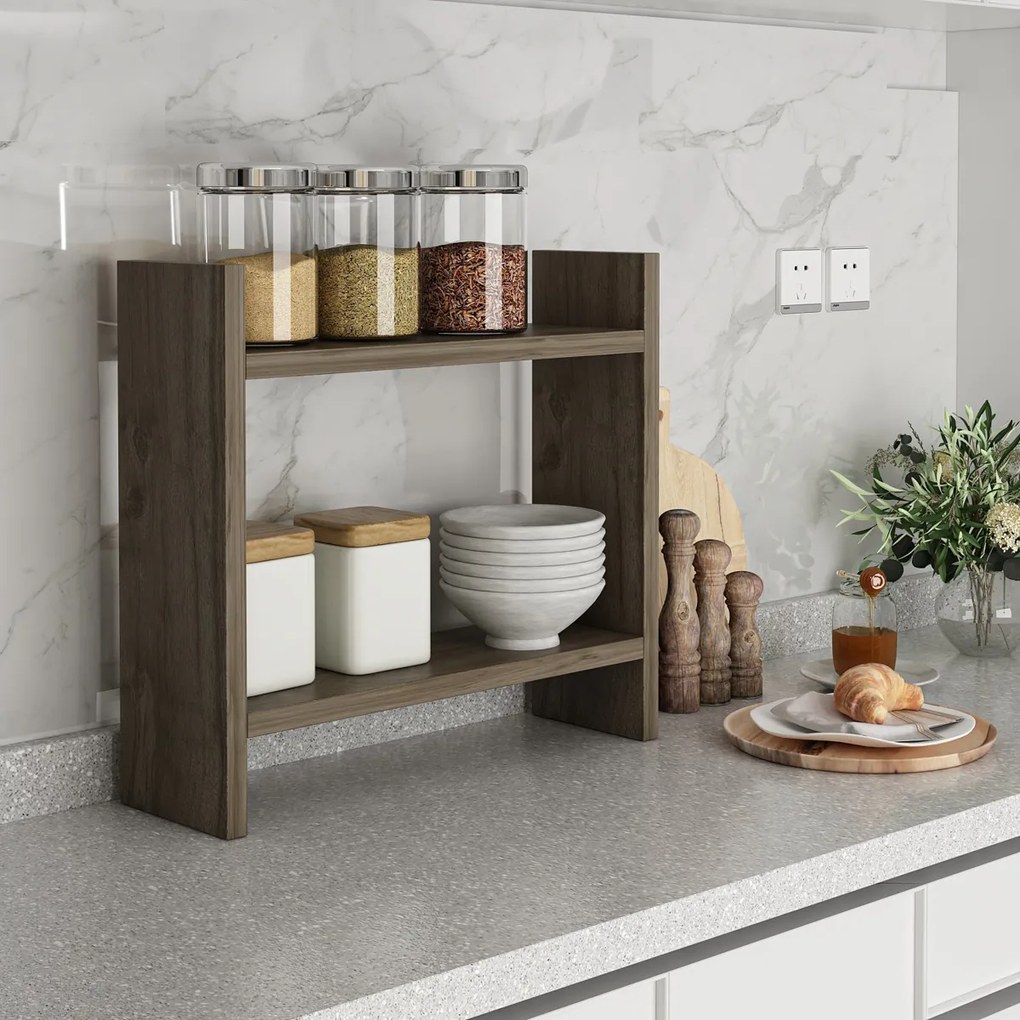 Kuchynská polica Denver Walnut