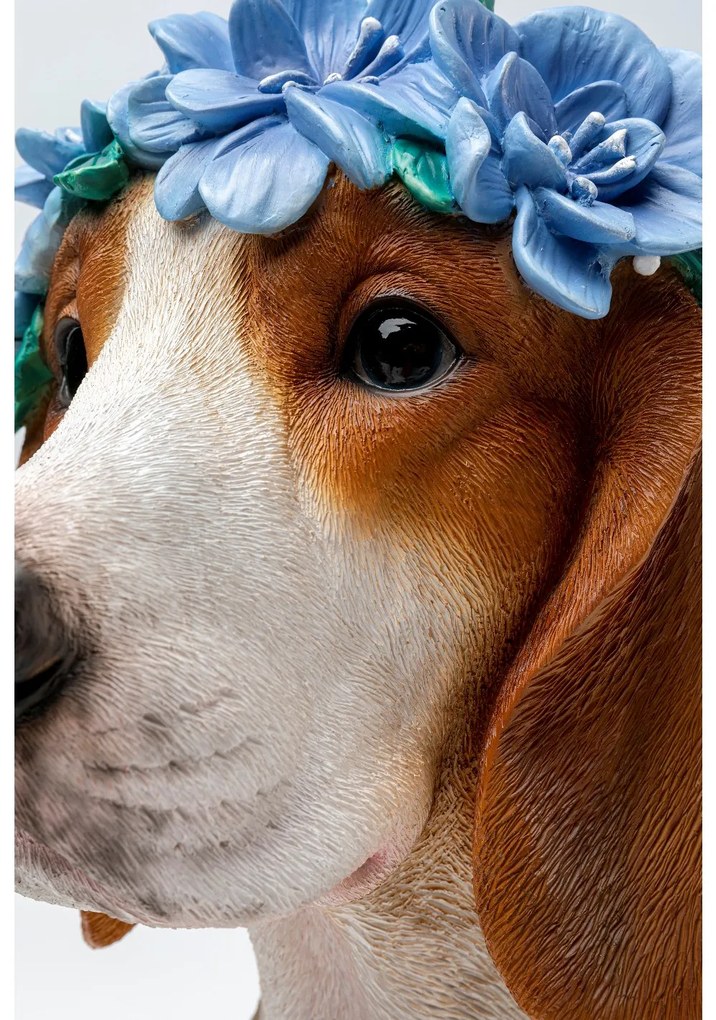 Fiori Beagle dekorácia viacfarebná 47 cm