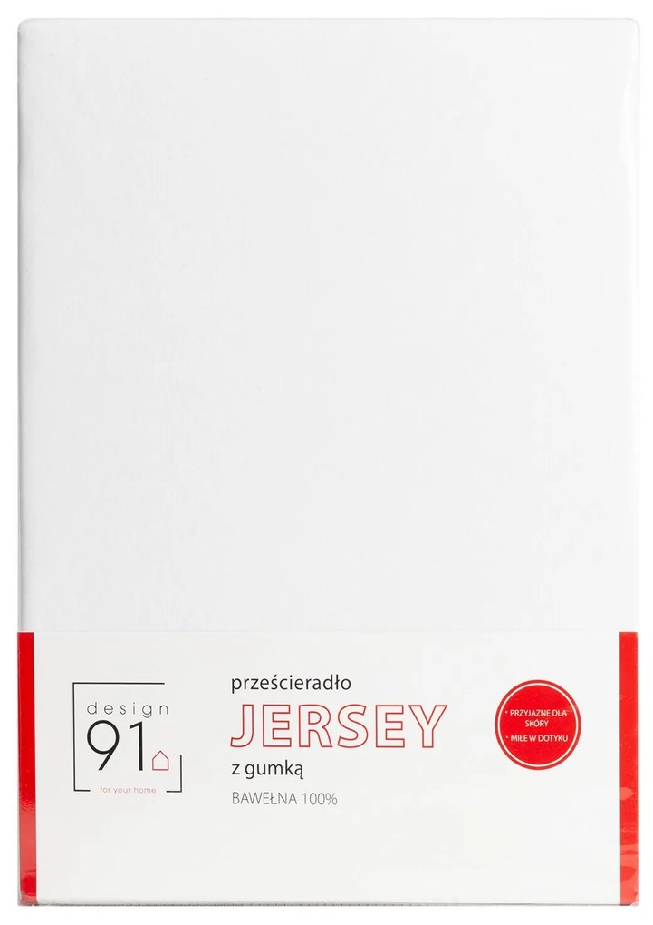 JERSEY PRESTIERADLO 200X220 CM, VÝŠKA 30 CM BIELE