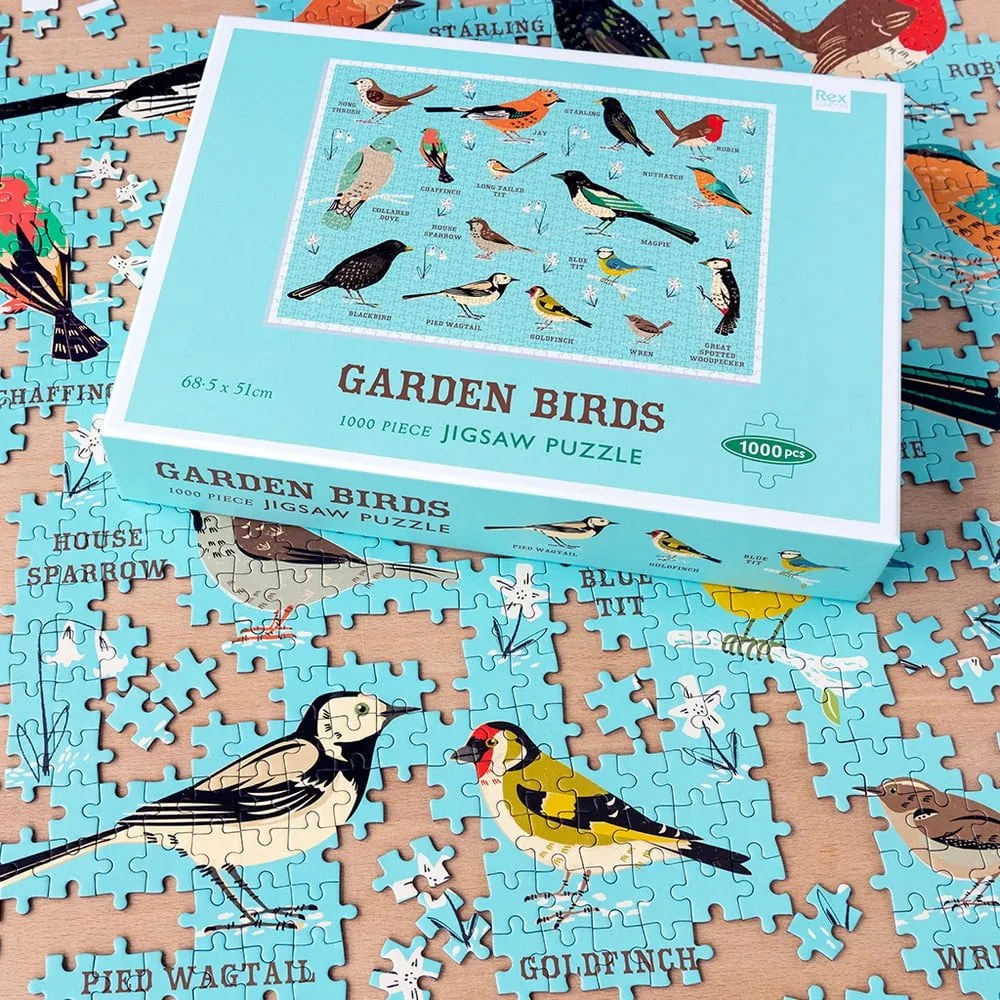 Puzzle (počet dielikov 1000) Garden Birds – Rex London