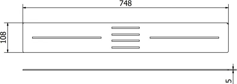 Mexen Toro, krytka sifónu pre sprchovú vaničku Toro (170-200 cm), zlatá lesklá, 43930050