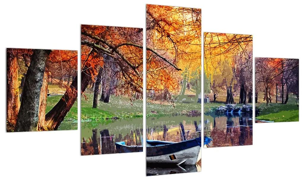 Jesenný obraz loďky (K012534K12570)