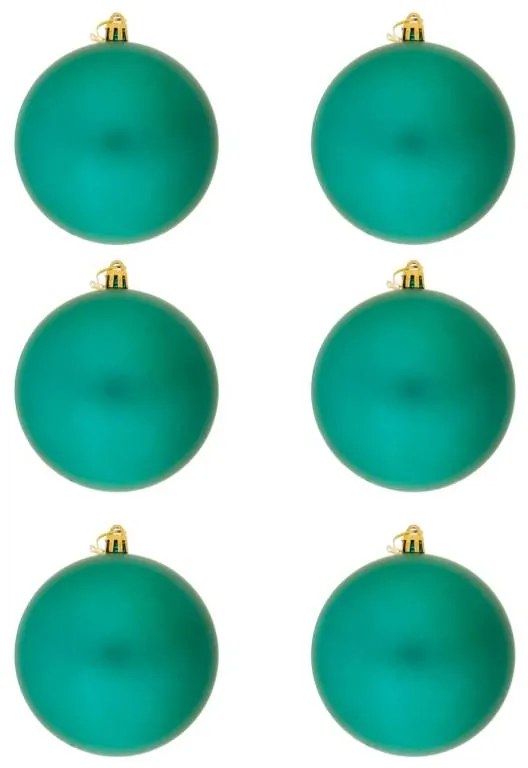 DECOLED Plastová koule, prům. 10 cm, paví zelená, 6x matná