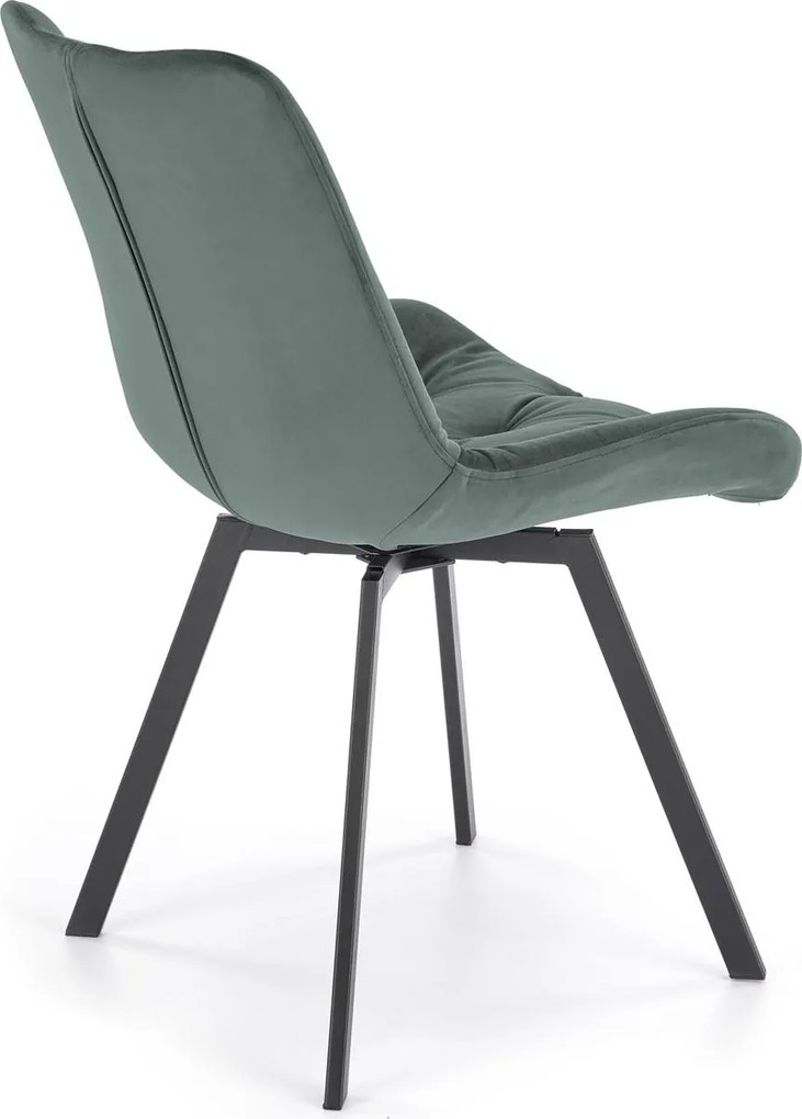 Jedálenská otočná stolička SOFIA - tmavo zelená