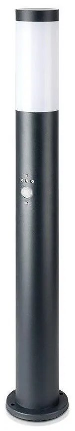 V-Tac Vonkajšia lampa so senzorom 1xE27/60W/230V IP44 80cm antracit 8966