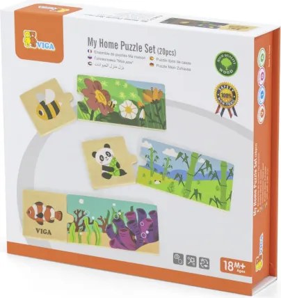 Drevené puzzle Viga 44675 môj domov