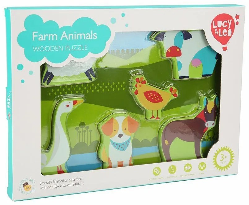 Lucy & Leo puzzle zvieratká z farmy LL226