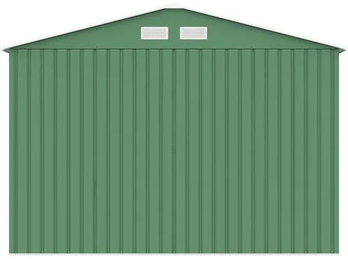 Plechový záhradný domček Rojaplast Archer D 267 x 245 cm zelený