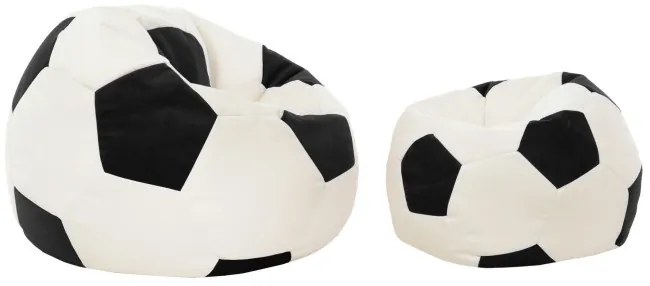 Plyšový sedací vak Futbal čierny