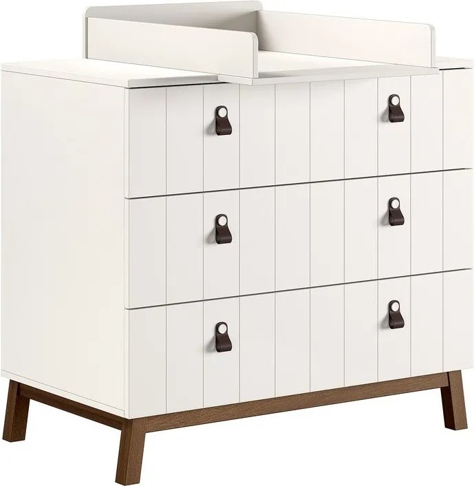 Béžová detská komoda s prebaľovacím pultom 98,5x94x57 cm Sezane – Vipack