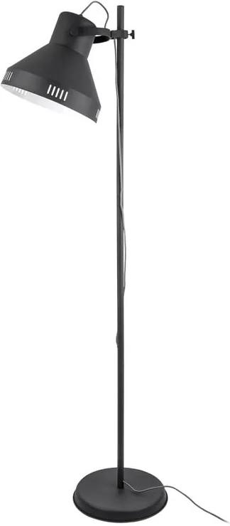 Čierna stojacia lampa Leitmotiv Tuned Iron, výška 180 cm