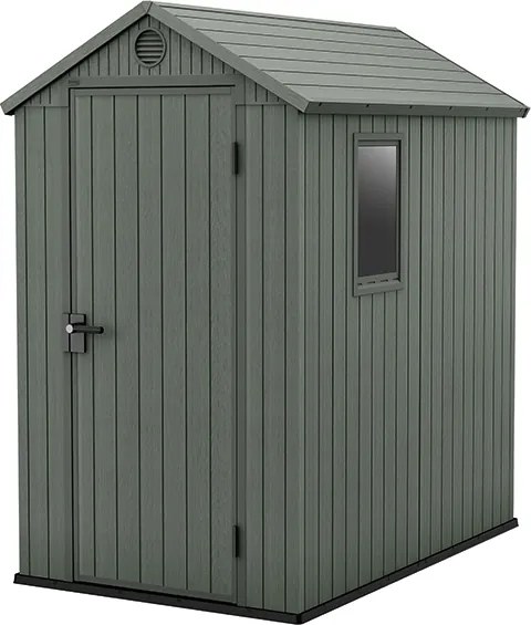 Záhradný domček Keter Darwin 4 x 6 zelený, s podlahou