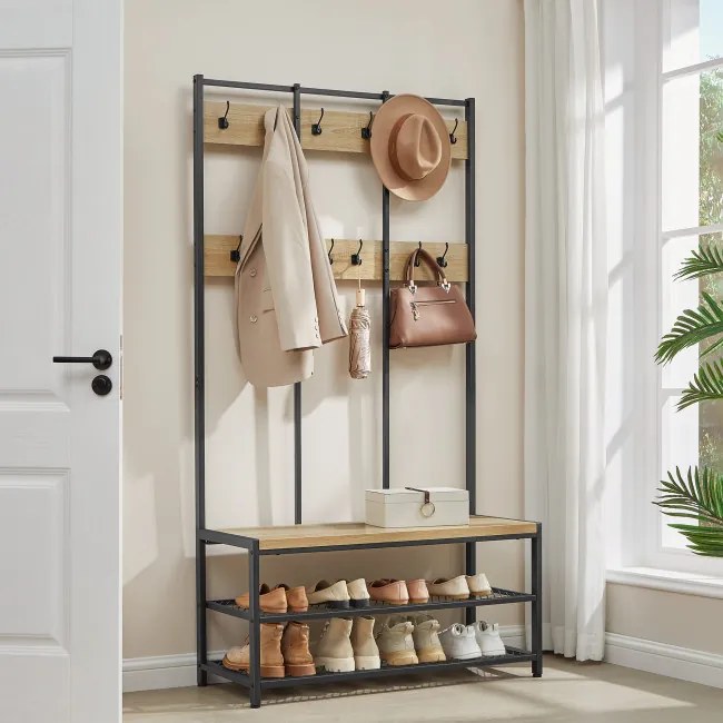 Vešiakový stojan s botníkom HSR086B11