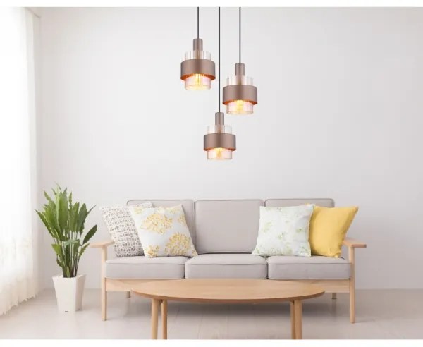 Globo 15560-3HA - Závesný luster na lanku MILLEY 3xE27/60W/230V