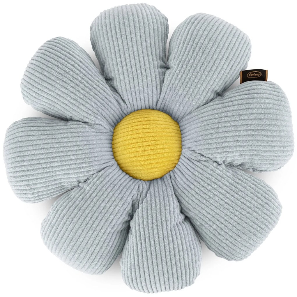 DETSKÝ DEKORAČNÝ VANKÚŠ FLOWER40 (FI) 37 CM STRIEBORNÁ