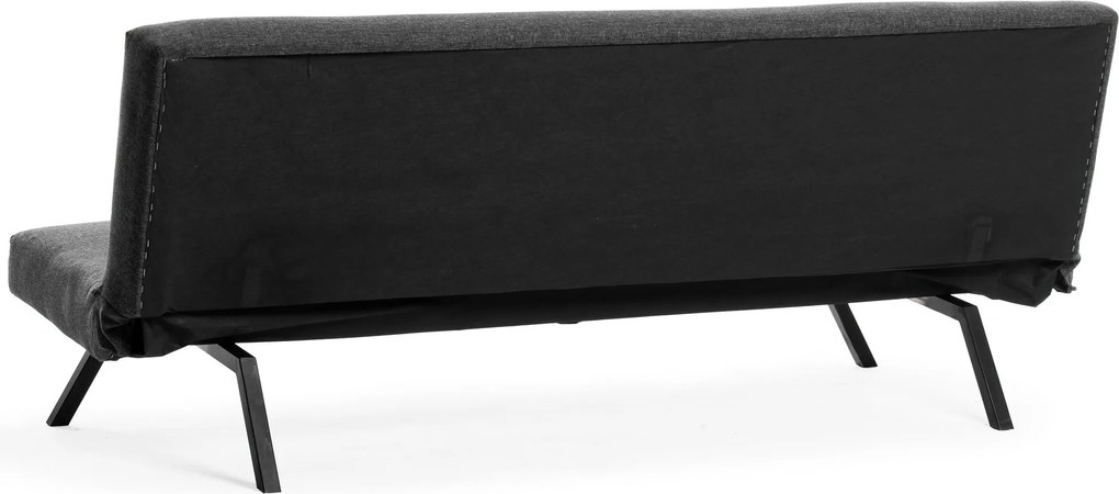 Rozkládací třímístná pohovka Zola 180 cm šedá