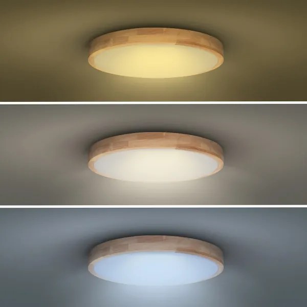 Solight WO8010- LED Stm. svietidlo SOLID OAK LED/60W/230V 3000-6500K pr. 51 cm+DO