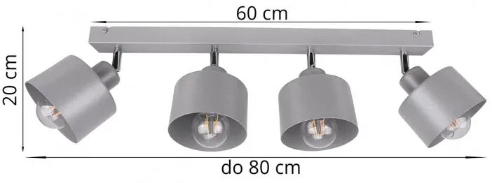 Moderné nastaviteľné stropné svietidlo LED Plafond