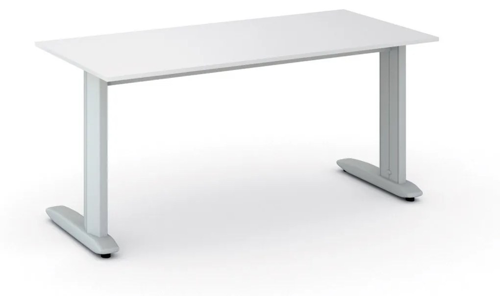 Kancelársky písací stôl PRIMO FLEXIBLE 1600 x 800 mm, biela
