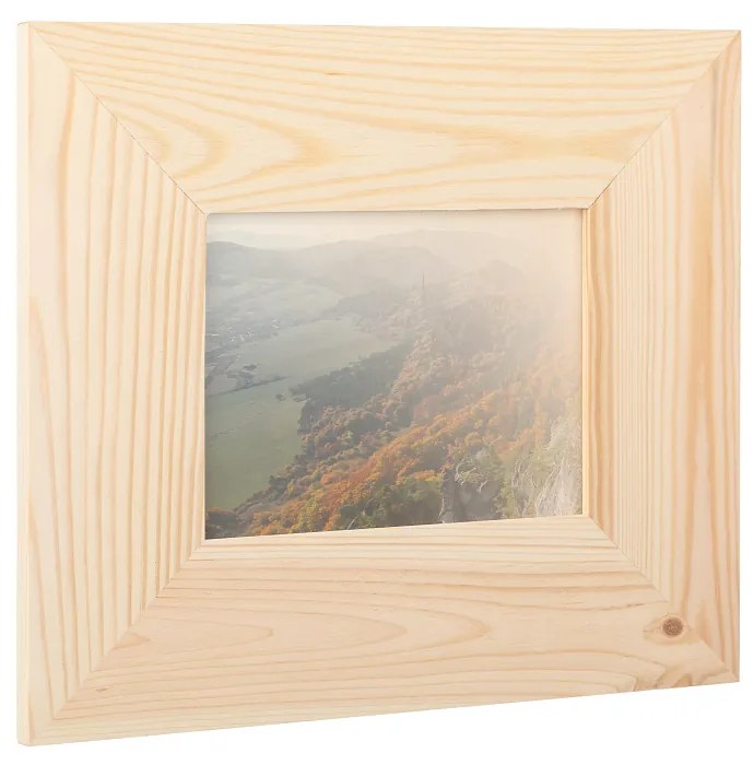 ČistéDřevo Drevený fotorámik na stenu 29,5 x 25 cm